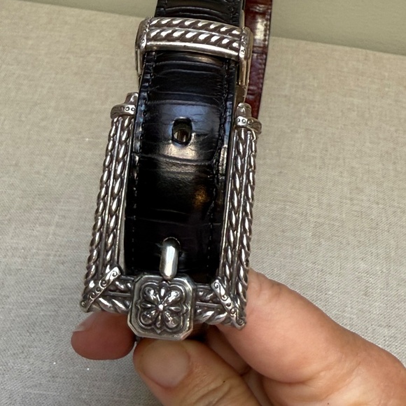 Brighton Vintage Two Tone Reversible Belt M 30 - Picture 11 of 12